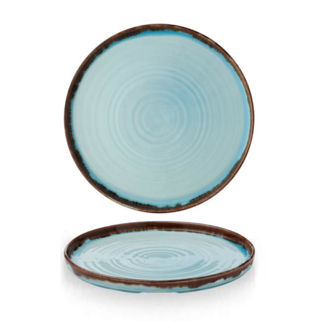 Dudson Servies Horeca Kwaliteit Harvest Turquoise Walled Plate 26cm 6/box