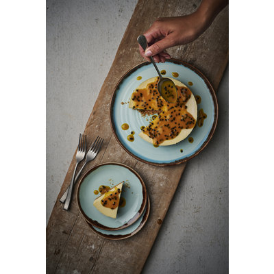 Dudson Dudson | Harvest Turquoise Walled Bord 26cm