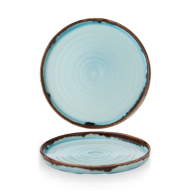 Dudson Servies Horeca Kwaliteit Harvest Turquoise Walled Plate 21cm 6/box