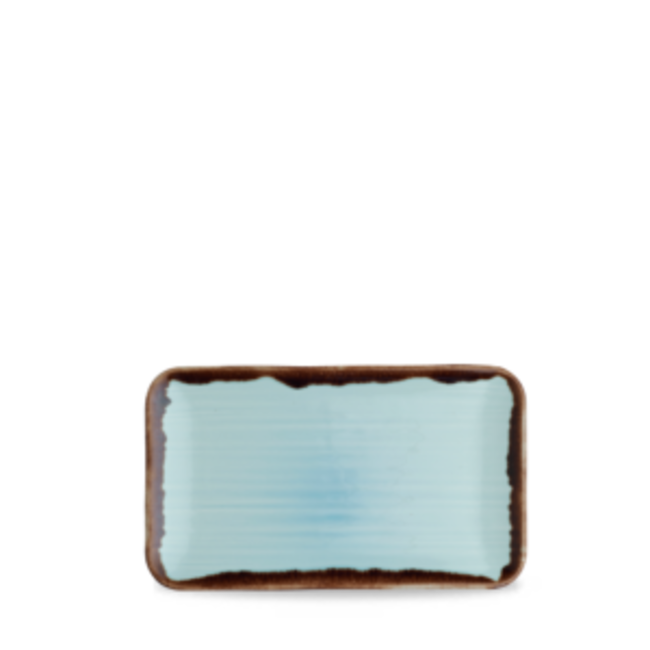 Dudson Servies Horeca Kwaliteit Harvest Turquoise Organic Rectangular Plate 27x16cm 12/box
