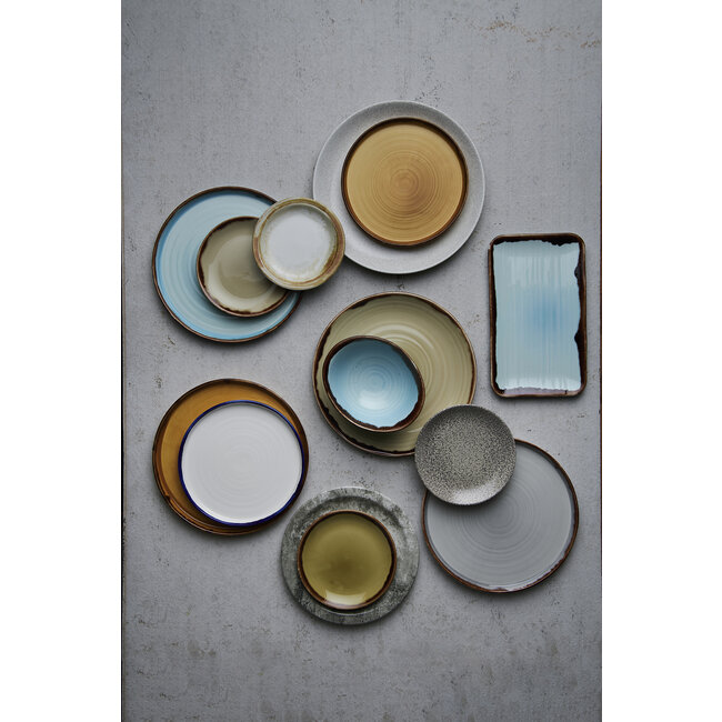 Dudson Servies Horeca Kwaliteit Harvest Turquoise Organic Rectangular Plate 27x16cm 12/box