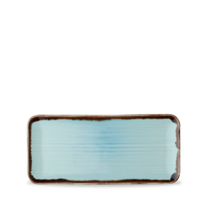 Dudson Dudson | Harvest Turquoise Org. Coupe Rect Platter 34x15cm