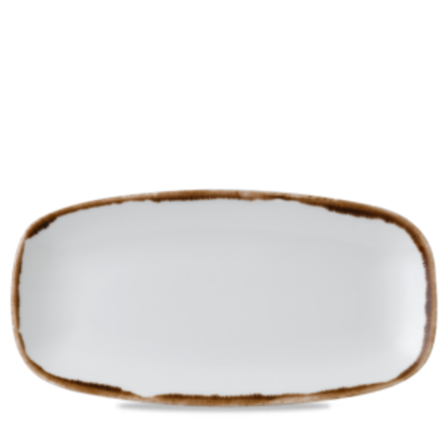 Dudson Servies Horeca Kwaliteit Harvest Natural Chefs Oblong Plate 35,5x18,9cm 6/box