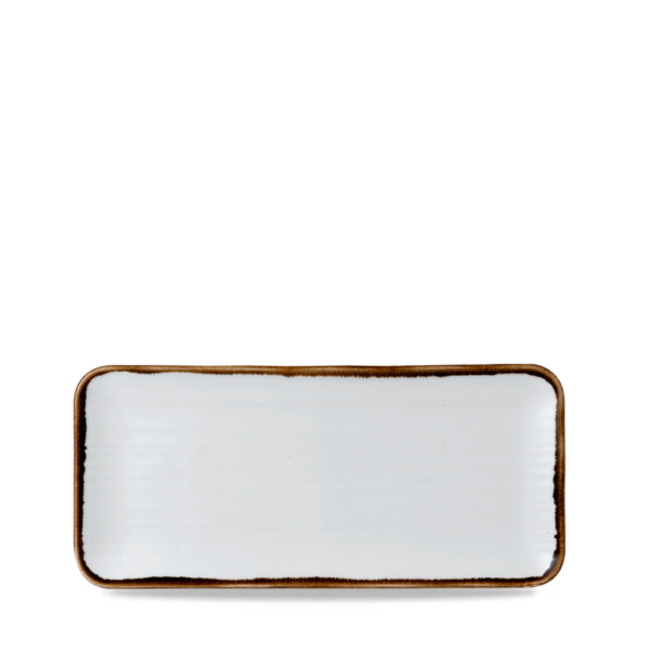 Dudson Servies Horeca Kwaliteit Harvest Natural Organic Coupe Rect Platter 34,6x15,6cm 6/box
