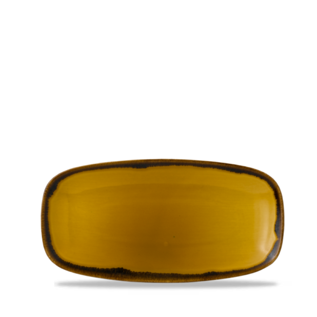 Dudson Servies Horeca Kwaliteit Harvest Mustard Chefs Oblong Plate 29,8x15,3cm 12/box