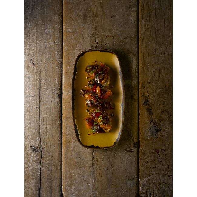 Dudson Servies Horeca Kwaliteit Harvest Mustard Chefs Oblong Plate 29,8x15,3cm 12/box