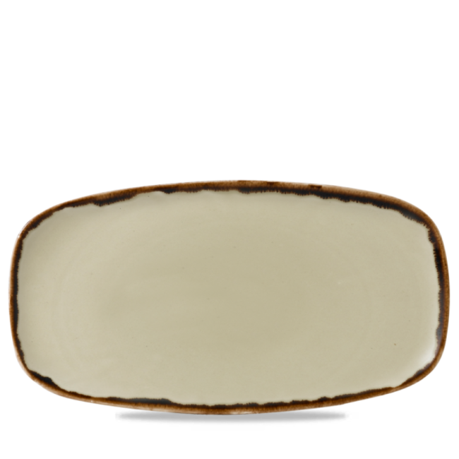 Dudson Servies Horeca Kwaliteit Harvest Linen Chefs Oblong Plate 35,5x18,9cm 6/box
