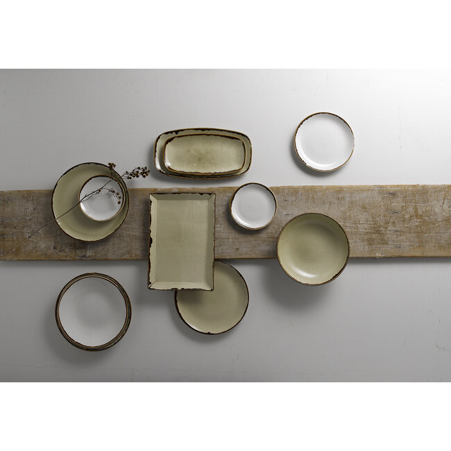 Dudson Servies Horeca Kwaliteit Harvest Linen Organic Coupe Plate 16,4cm 12/box