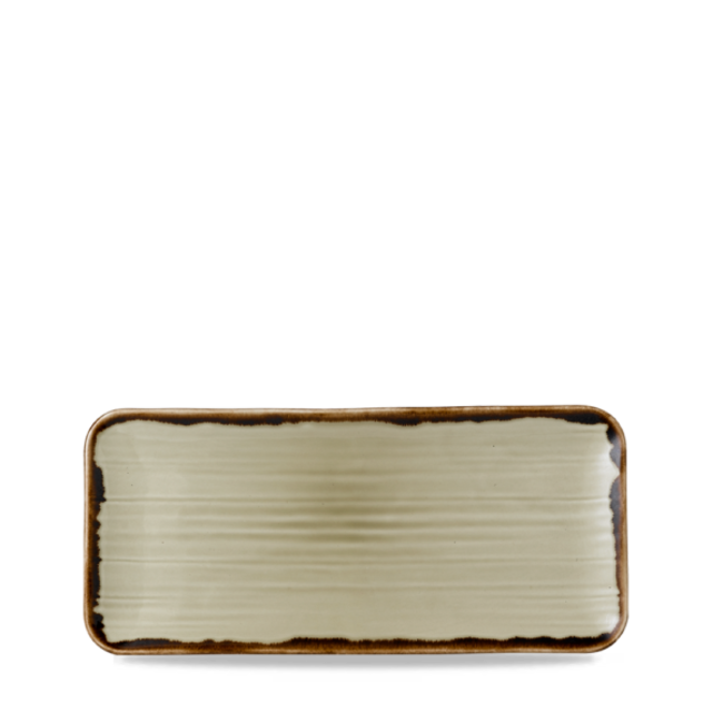 Dudson Servies Horeca Kwaliteit Harvest Linen Organic Coupe Rect Platter 34,6x15,6cm 6/box