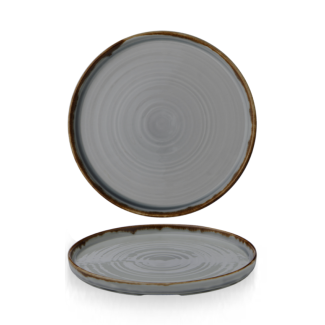 Dudson Servies Horeca Kwaliteit Harvest Grey Walled Plate 21cm 6/box