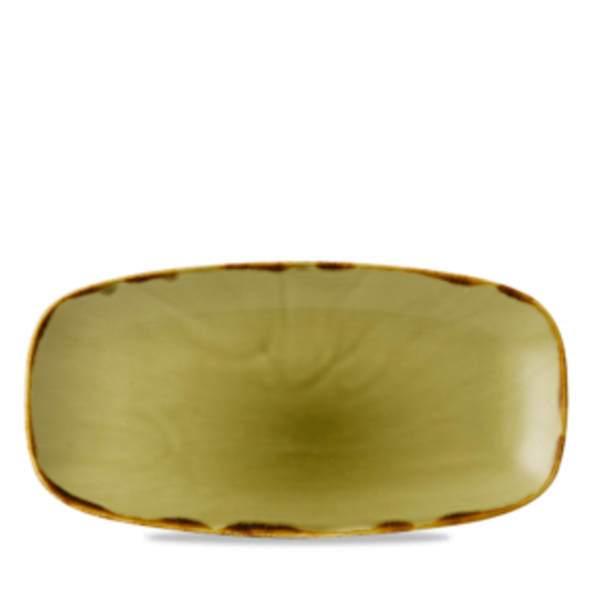 Dudson Servies Horeca Kwaliteit Harvest Green Chefs Oblong Plate 29,8x15,3cm 12/box