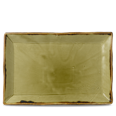 Dudson Dudson | Harvest Green Rectangle Tray 34x23cm