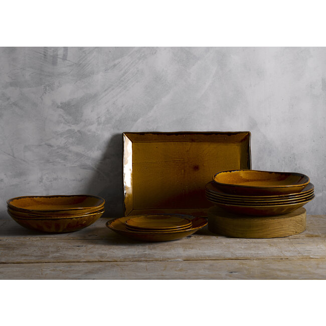 Dudson Servies Horeca Kwaliteit Harvest Brown Coupe Plate 26cm 12/box