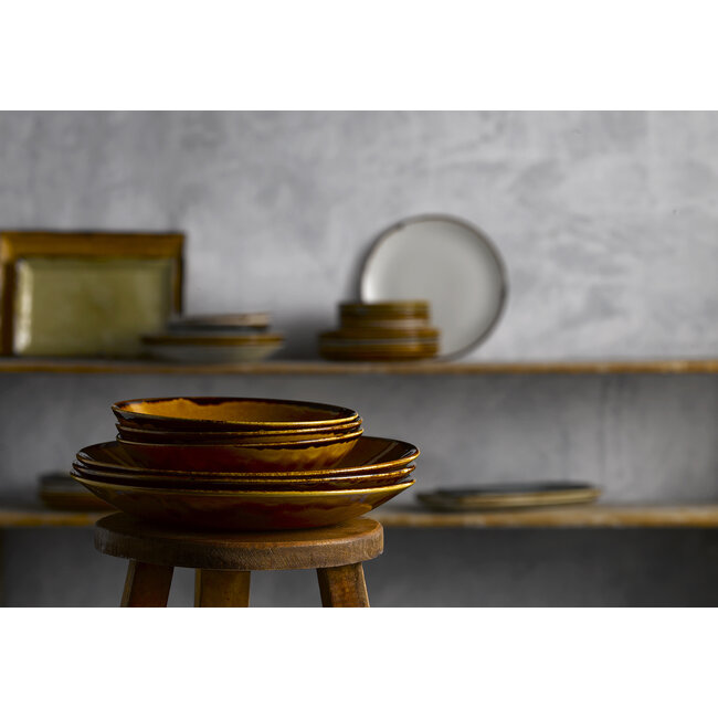 Dudson Servies Horeca Kwaliteit Harvest Brown Deep Coupe Plate 25,5cm 12/box