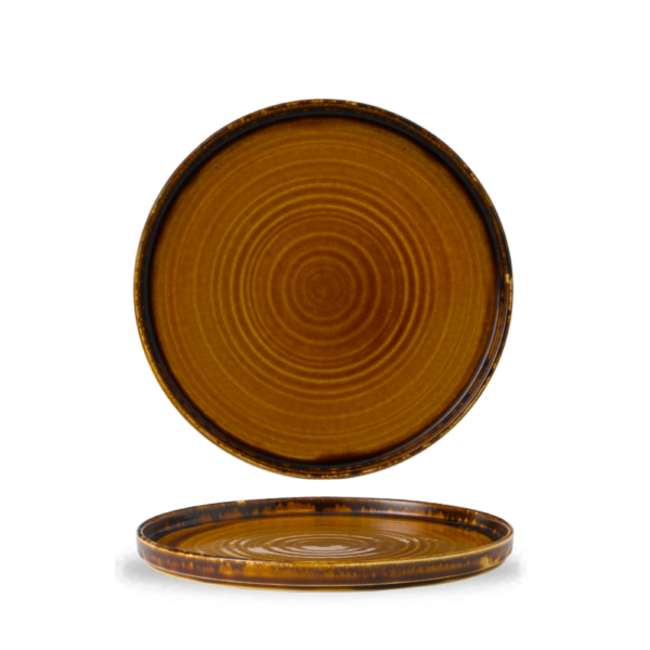 Dudson Servies Horeca Kwaliteit Harvest Brown Walled Plate 26cm 6/box