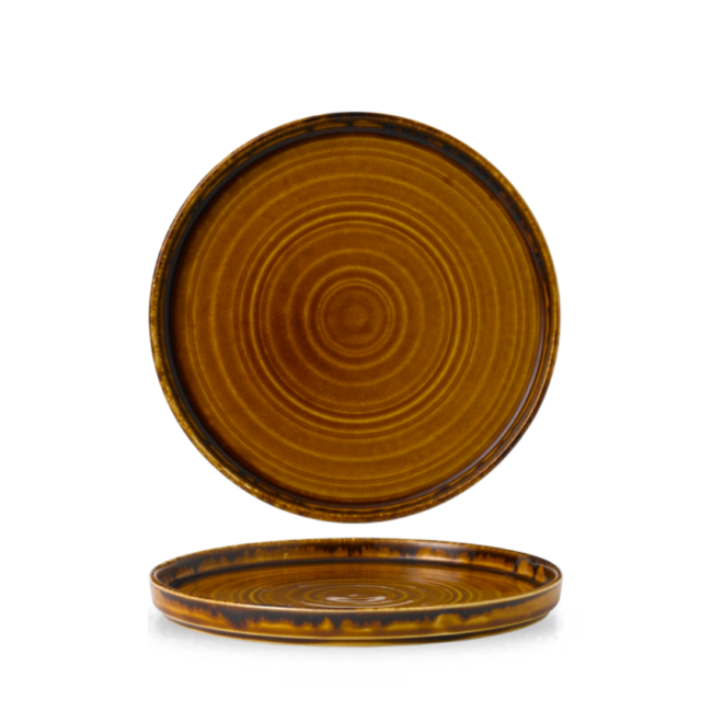 Dudson Servies Horeca Kwaliteit Harvest Brown Walled Plate 21cm 6/box
