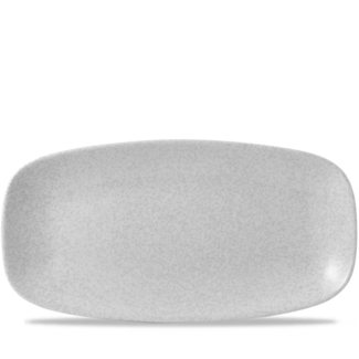 Dudson Servies Horeca Kwaliteit Dudson | Evo Origins Fawn White Chefs Oblong Bord 35cmx18cm