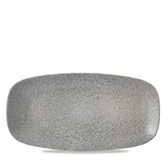 Dudson Servies Horeca Kwaliteit Dudson | Evo Origins Grey Chefs Oblong Bord 29x15cm