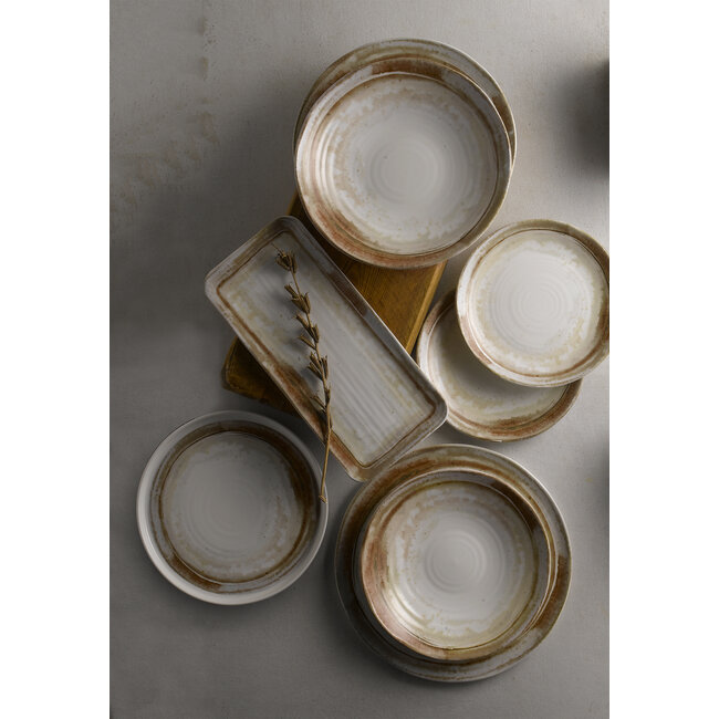 Dudson Servies Horeca Kwaliteit Sandstone Organic Coupe Bowl 27,9cm 12/box