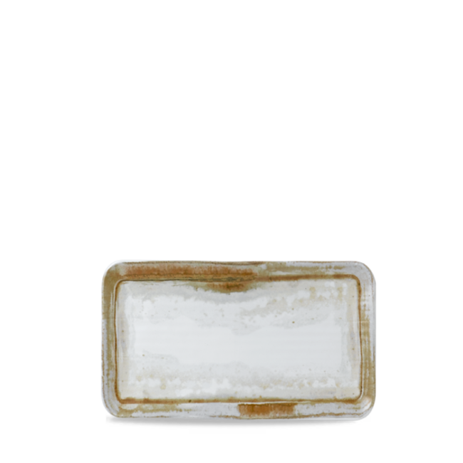 Dudson Servies Horeca Kwaliteit Sandstone Organic Rectangular Plate 27x16cm 12/box