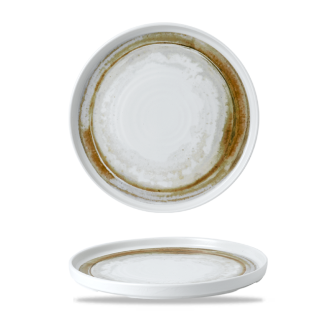 Dudson Servies Horeca Kwaliteit Dudson | Makers Collection Finca Sandstone Walled Bord 26cm