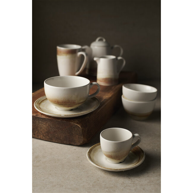 Dudson Servies Horeca Kwaliteit Sandstone Cappuccino Cup 340ml 12/box
