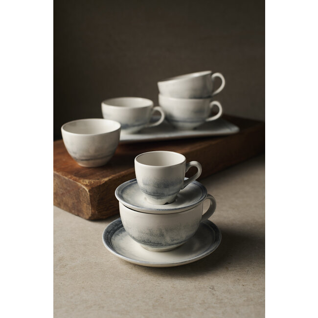 Dudson Servies Horeca Kwaliteit Finca Limestone Cappuccino Saucer 15,6cm 12/box