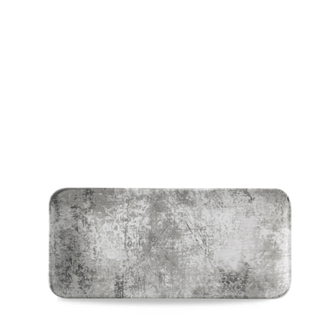 Dudson Servies Horeca Kwaliteit Urban Grey Organic Coupe Rect Platter 34,6x15,6cm 6/box