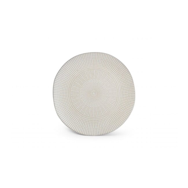 F2D servies Horeca Kwaliteit F2D | Plat bord 27xH2cm almond Mosaic