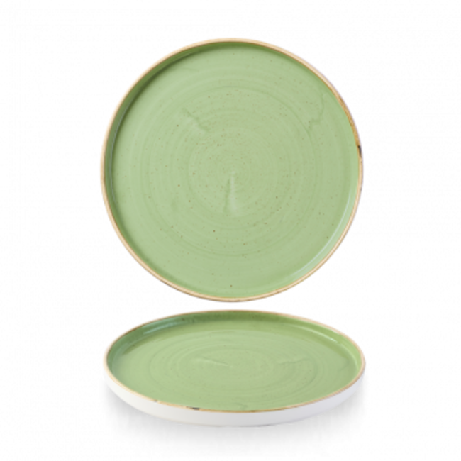 Stonecast Sage Green Walled Plate 21cm 6/box