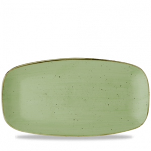 Churchill Stonecast Sage Green Chefs Oblong Bord 19x35,5cm