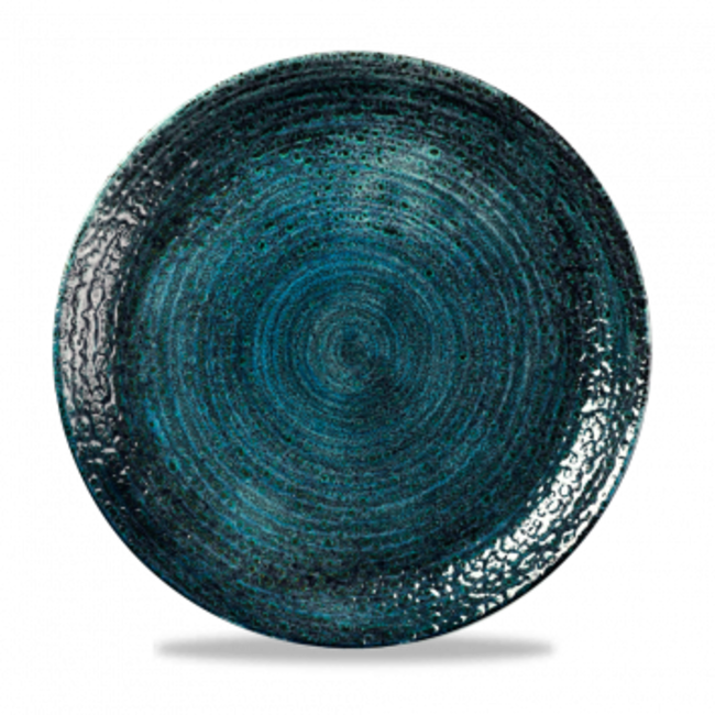 Homespun Chroma Blue Evolve Coupe Plate 28.8cm 12/box