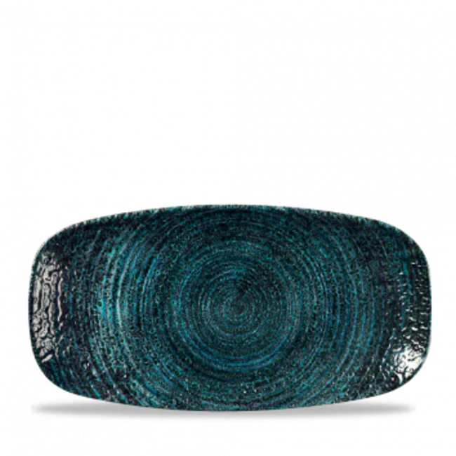 Churchill Servies Horeca Kwaliteit Chroma Blue Chefs Oblong Plate 26.9x12.7cm 12/box