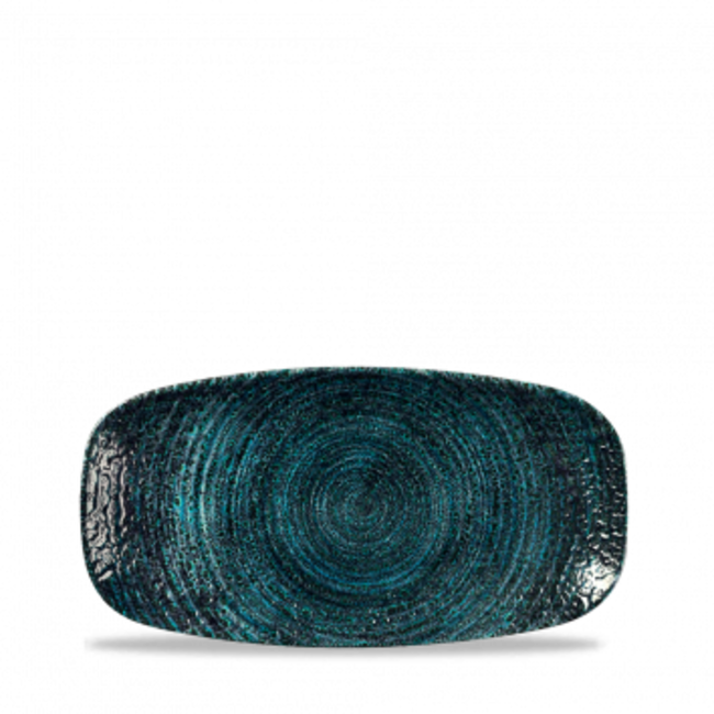 Homespun Chroma Blue Oblong Chefs Plate 20x12.1cm 12/box