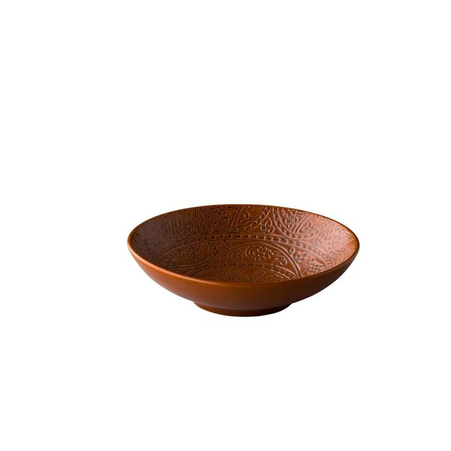 Q Authentic Servies Horeca Kwaliteit Barcelona Diep Bord Bruin 19 cm 6/box