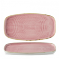 Stonecast Petal Pink Oblong Chefs Walled Bord 15x30cm