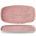 Churchill Stonecast Petal Pink Oblong Chefs Walled Bord 18,5x35cm