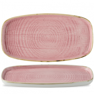 Stonecast Petal Pink Oblong Chefs Walled Bord 18,5x35cm