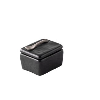 Peper en zout set zw. incl mini lepel