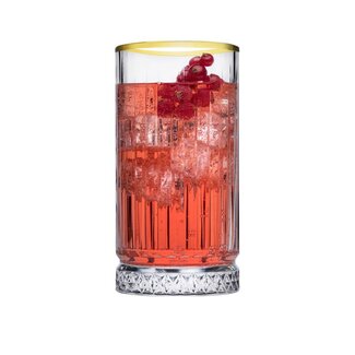 Pasabahce glazen Elysia golden touch long drink glas 445 ml