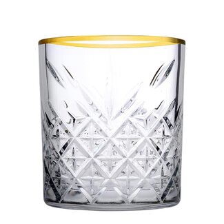 Pasabahce glazen Timeless golden touch whiskey glas 355 ml