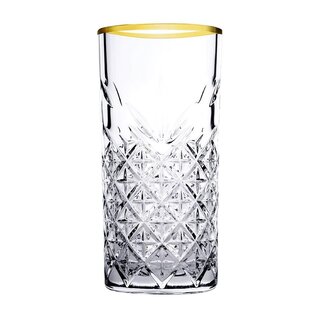 Pasabahce glazen Timeless golden touch longdrinkglas 450 ml