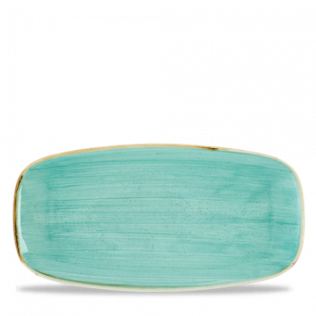 Stonecast Mint Chefs Oblong Plate 29.8x15.3cm 12/box
