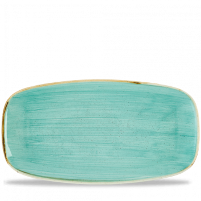 Stonecast Mint Chefs Oblong Plate 35.5x18.9cm 6/box