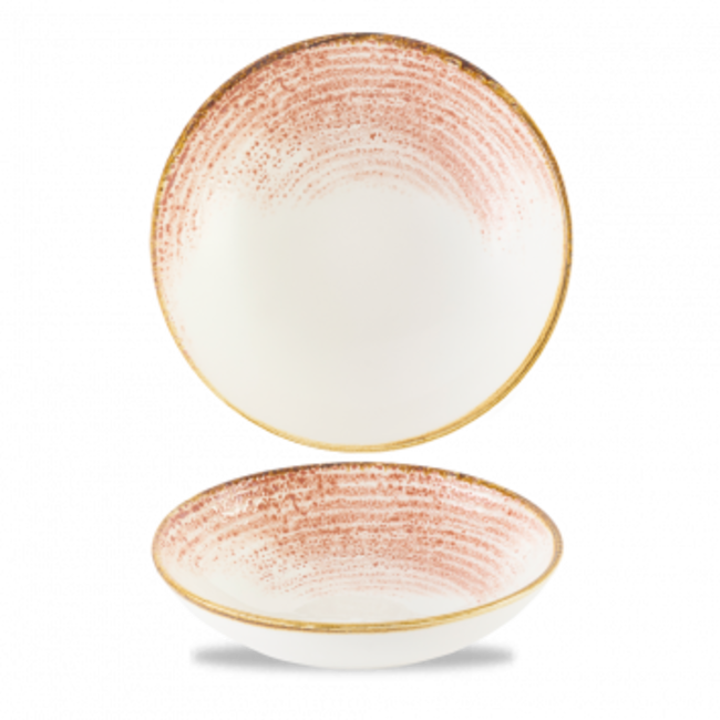 Homespun Coral Coupe Bowl 18,2cm 12/box