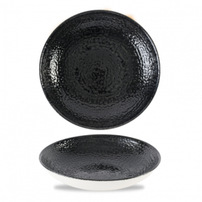 Churchill Studio Prints Homespun Chroma Black Coupe Bowl 18cm 43cl