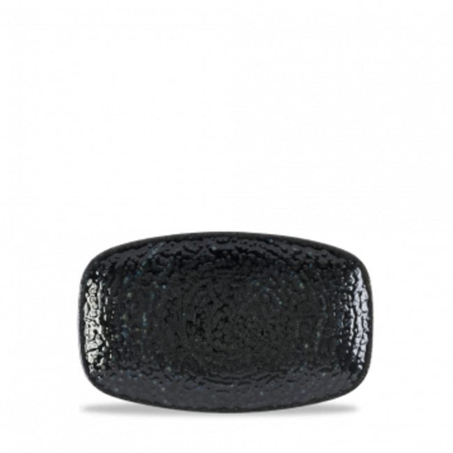Homespun Black Oblong Chefs Plate 12/box