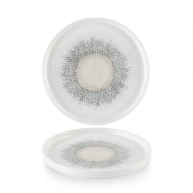Studio Prints Fusion Grey Walled Plate 21 cm 6/box