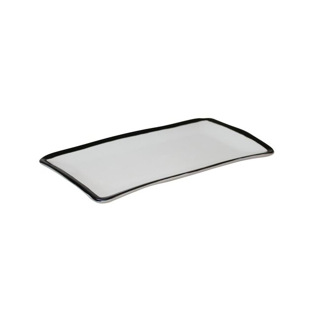 Q Authentic Servies Horeca Kwaliteit Q Authentic Eclipse Rechthoekig Bord 27,5x15,5cm