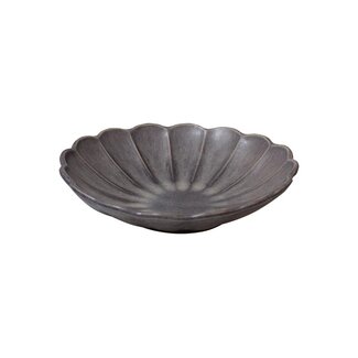 Q Authentic Servies Horeca Kwaliteit Q Authentic Flower Pastabord Grijs 24cm